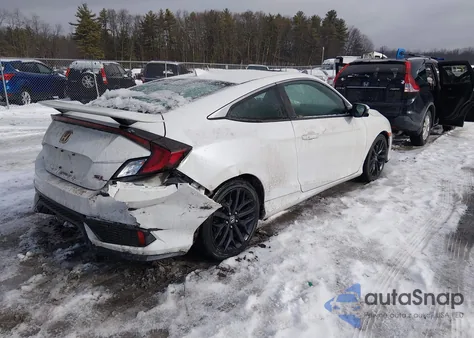 2020 Honda Civic Si Coupe from USA, damaged, VIN 2HGFC3A53LH753794